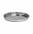 Round Silver Polished Vijay Steel 202 stainless steel thali