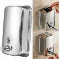 Silver Polished Vijay Steel 500ml stainless steel soap dispenser