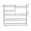 Polished Rectangular Silver GSP stainless steel kitchen rack