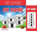 My Home Round Silver stainless steel stock pot set