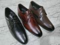 Leather Brown Black formal shoes