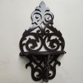 Black mdf wall bracket rack