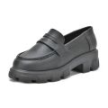 Zish Store Rexine ladies black formal loafer shoes