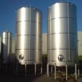 Polished Round Silver Blowtech MS PP FRP PP  FRP Aluminium Stainless Steel Chemical Storage Tank