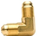 Brass Round Polished 90 degree double end elbow