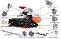 New kubota harvester spare parts