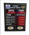 Electronic Jewellers board gold rate Display Board