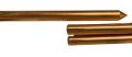DHYEY Polished Solid Round Brown Light Brown Copper Earth Rod