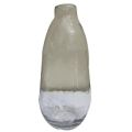 Bottle transparent glass flower vase