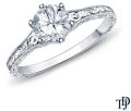 A Truly Vintage Hand Engraved Milgrain Engagement Setting With Center Diamond