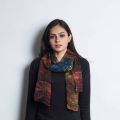 Multi Color Printed pixel georgette long scarf