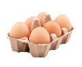 Brown country chicken eggs
