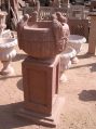 Marble Water Pot with Bird Statue
