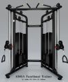 Black Shiny-silver Coated Indian Bodylines Functional Trainer Machine