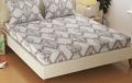 Double bed Glace Cotton Bed sheet