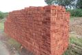 Rectangular red clay bricks