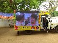 Hydraulic led screen mobile van on hire