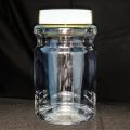 Transparent Plain Polished plastic ghee pet jar
