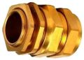 Golden Polished brass cable glands