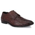 Genuine Leather Brown Slip On Shoes