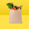 Brown Plain grocery paper bag