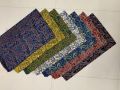 Multicolor MLK Handicraft ajrakh hand block printed natural dye cotton fabric