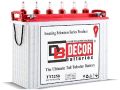 Red Top And White Bottom DECOR 64 Kgs 12v 225ah c20 tt2250 solar lead acid battery