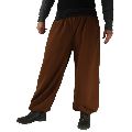 Men's Brown Warm Aladdin Pants Made of Fleece