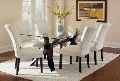 Stylish Glass Top Dining Table Set