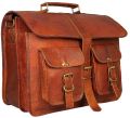18 inches Leather Messenger Briefcase Shoulder Laptop Bag