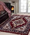 Cotton Jute Polyester Creamy Plain Printed Floral floor carpet