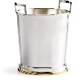 Round Silver Plain stainless steel ice bucket