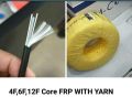 6 Core Fiber Cable  FRP with Yarn