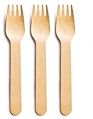 Creamy Polished wooden fork