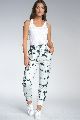 Ladies Black and White Go Getter Tie Dye Joggers