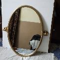 Oval Brass Antique antique brass wall mirror