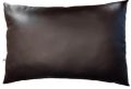 Coffee color rexine pillow