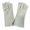 Plain leather gloves