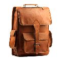 15 Inch Mens Vintage Leather Laptop Backpack