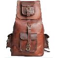 Brown Handmade Vintage Leather Backpack