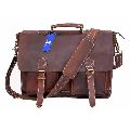 Handmade Brown Leather Laptop Bag