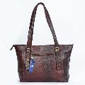 Goat Leather Dark Red Plain Polished ladies red leather bag