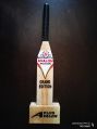 Kashmir Indian Willow Brown wooden miniature stand cricket bat