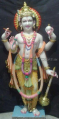 Clay Powder Marble Multi Colour Printed Vishnu Statues