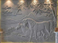 Decorating Stone mural