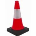 1 Kg and 600 Gm Red rubber base safety cone