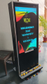 AdvanceTech India Metal White floor mount digital signage