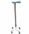 VCOR Healthcare Metal Plain quadripod walking stick