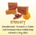 Eternity Cold Processed Sandalwood, Turmeric and Cream Soap