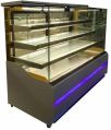 Electric Automatic 380V 440V Stainless Steel & Glass Grey sweet display counter